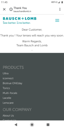 Bausch Lomb Free Contact Lenses Offer