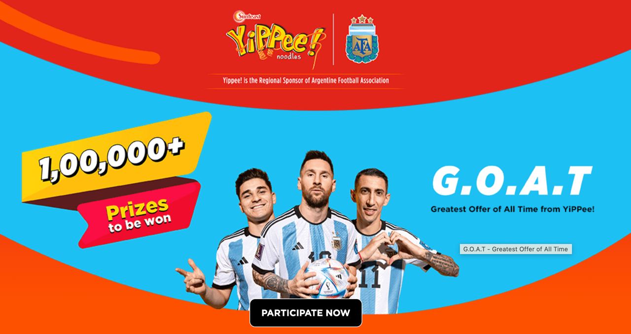 YiPPee GOAT offer free Argentina freebies