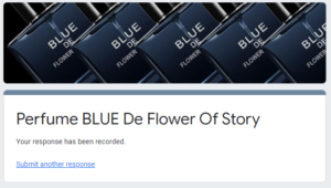 Free Sample BLUE De Flower Of Story Perfume