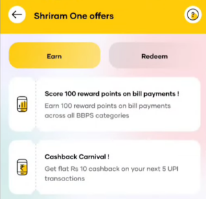 Shriram One UPI App Cashback Offer