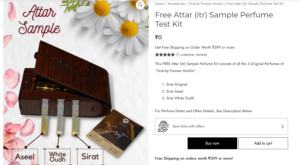Sirat Perfumes Attar Perfume Test Kit Free