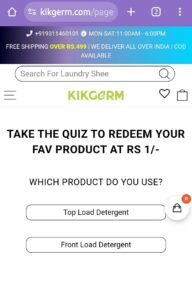 KikGerm Natural Liquid Detergent