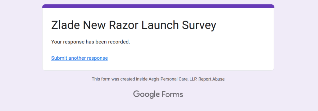 Zlade New Razer Launch Survey